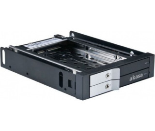 Akasa 2 bay 2x2,5" mobile rack PC