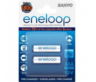 GP Panasonic Eneloop AAA 750mAh mikro ceruza akku 2db/ bliszter PC