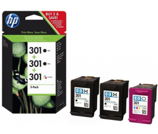 HP 301 (E5Y87EE) - Multipack (2db fekete + 1db színes) PC