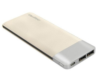 Qoltec 10000mAh Power Bank pezsgő színű Mobil