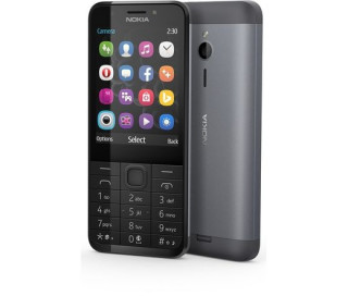Nokia 230 DS 2,8" Dual SIM sötét ezüst mobiltelefon Mobil
