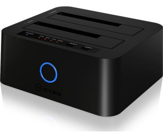 HDD-DOCK Raidsonic Icy Box IB-123CL-U3 (USB3.0) - Fekete PC