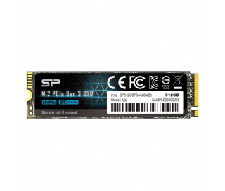 SSD M.2 SILICON POWER 512GB A60 NVMe 1.3 (2200MB/s | 1600MB/s) 