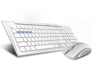 Rapoo 8200M Multi-mode wireless keyboard & mouse White HU 