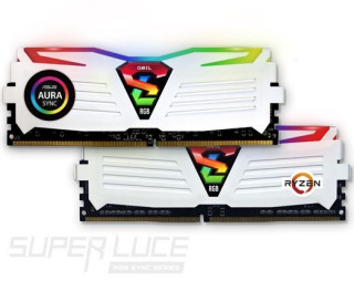 DDR4 8GB(4GBx2) 2666MHz Geil Super Luce RGB White CL19 KIT2 PC