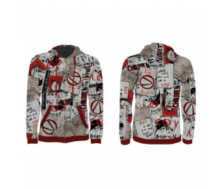 Hoodie Borderlands 3 "Propaganda" Cut & Sew Zipper Hoodie, M GE6519M Ajándéktárgyak