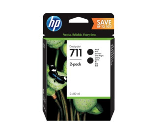 HP 711 (P2V31A) - Fekete 2db-os PC