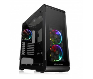 HÁZ Thermaltake View 32 Tempered Glass RGB Edition táp nélküli ATX számítógépház fekete PC