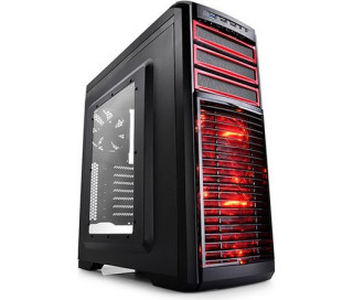 DeepCool KENDOMEN RD (Ablakos) - Fekete/Piros PC