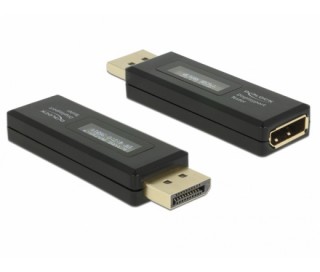 Delock Displayport tesztelo az EDID információhoz OLED kijelzővel Otthon