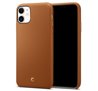 Spigen Ciel Cyrill Apple iPhone 11 Pro Saddle Brown, bőr tok, barna Mobil