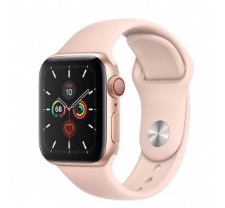 Apple Watch Series 5 GPS+Cellular okosóra, 40mm, Alumínium, arany/rózsaszín homok Mobil