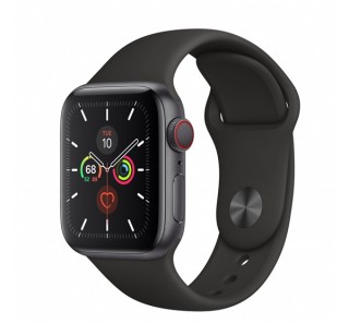 Apple Watch Series 5 GPS+Cellular okosóra, 40mm, Alumínium, asztroszürke/fekete 