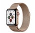 Apple Watch Series 5 GPS+Cellular okosóra, 40mm, Rozsdamentesacél, arany/arany milánói szíj thumbnail