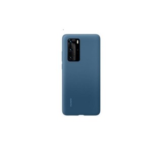 Huawei P40 Pro Silicone Cover, gyári szilikon tok, kék Mobil