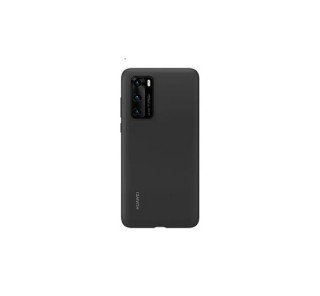 Huawei P40 Silicone Cover, gyári szilikon tok, fekete 