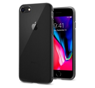 Spigen Liquid Crystal Apple iPhone SE(2020)/8/7 Space Clear tok, fekete-átlátszó 