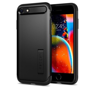 Spigen Slim Armor Apple iPhone SE(2020) Black tok, fekete Mobil