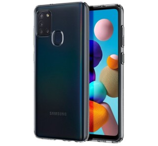 Spigen Liquid Crystal Samsung Galaxy A21s Crystal Clear tok, átlátszó Mobil