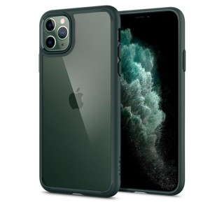 Spigen Ultra Hybrid Apple iPhone 11 Pro Midnight Green tok, zöld Mobil