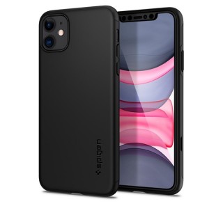 Spigen Thin Fit 360  Apple iPhone 11 Black tok, fekete Mobil