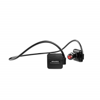 AWEI A848BL - Bluetooth vezeték nélküli merev nyakpántos SPORT fülhallgató - Fekete 