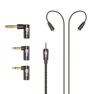 MEE AUDIO UNIVERZÁLIS MMCX KÁBEL - Hi-Fi, 2,5mm-es  szimmetrikus kábel szet 4,4 és 3,5mm-es szimmetrikus adapterekke PC