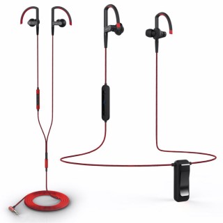 SOUNDMAGIC ST80 - Bluetooth és vezetékes mikrofonos fülhallgató - Piros Mobil