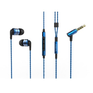 SOUNDMAGIC E80C - Csúcsminoségu Hi-Fi sztereo fülhallgató mikrofonnal - Kék PC