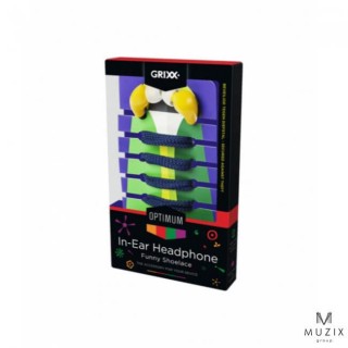 Grixx Optimum Shoe Lace - Cipőfuzű Design Fülhallgató - Sárga 
