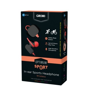 GRIXX OPTIMUM SPORT - Bluetooth fülhallgató - Fekete 