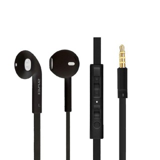 AWEI ES-15Hi - Earbud fülhallgató mikrofonos távirányítóval - Fekete Mobil