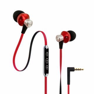 AWEI ES950vi - In-Ear fülhallgató headset hangerőszabályzóval - Piros 