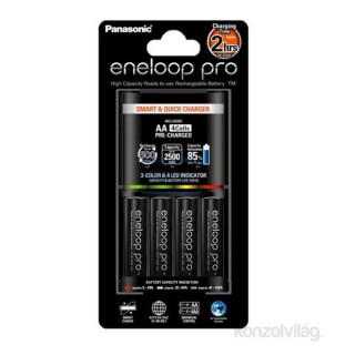 GP Panasonic Eneloop akku gyorstöltő + 4x2500mAh AA PRO akku PC