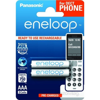 GP Panasonic Eneloop Phone AAA 750mAh mikro ceruza akkumulátor 2db/bliszter PC