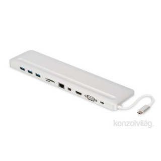 NB-DOCK Digitus DA-70860 USB-C 12" univerzális ezüst notebook dokkoló állomás Mobil