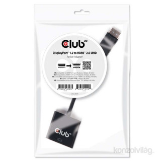CLUB3D Displayport 1.2 - HDMI 2.0 UHD active adapter 