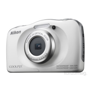 Nikon Coolpix W100 Fehér digitális fényképezőgép Fényképezőgépek, kamerák