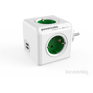 ELOSZT Allocacoc PowerCube Original USB 4-es zöld USB-s hálózati elosztó PC