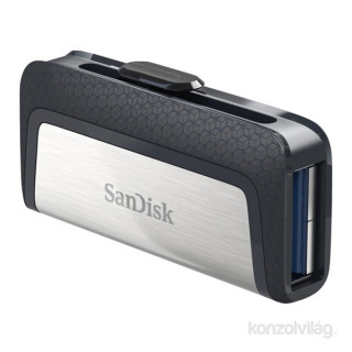 Sandisk 128GB USB3.0/Type-C Dual Drive Fekete-Ezüst (173339) Flash Drive PC