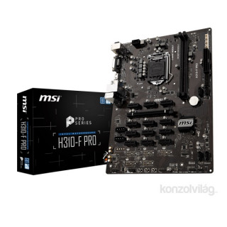 MSI H310-F PRO Intel H310 LGA1151 ATX alaplap PC
