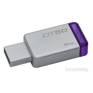 Kingston 8GB USB3.0 Ezüst-Lila (DT50/8GB) Flash Drive PC