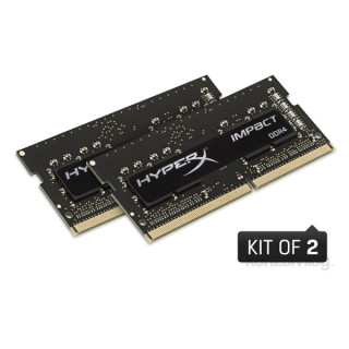 Kingston 16GB/2133MHz DDR-4 HyperX Impact (Kit 2 db 8GB) (HX421S13IB2K2/16) notebook memória PC