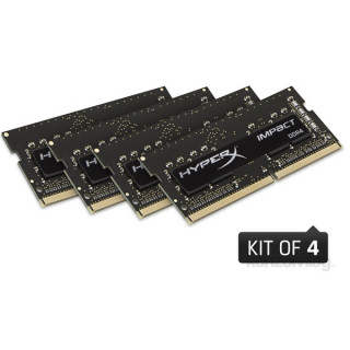 Kingston 32GB/2400MHz DDR-4 HyperX Impact (Kit 4db 8GB) (HX424S15IB2K4/32) notebook memória PC