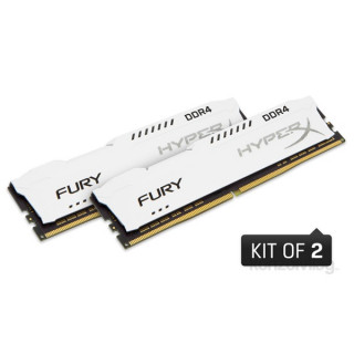 Kingston 16GB/2133MHz DDR-4 1Rx8 HyperX FURY fehér (Kit 2db 8GB) (HX421C14FW2K2/16) memória PC