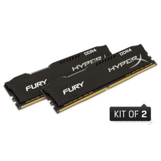 Kingston 32GB/2666MHz DDR-4 HyperX FURY fekete (Kit 2db 16GB) (HX426C16FBK2/32) memória PC