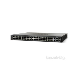 Cisco SF300-48 48port FE LAN, 2x SFP menedzselhető rack switch PC