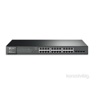 TP-Link T1600G-28PS 24port GbE LAN PoE+ 4 combo port GbE RJ45/SFP menedzselhető Switch PC