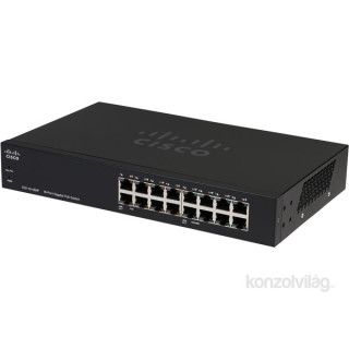 Cisco SG110-16HP 16port GbE LAN nem menedzselheto PoE switch PC