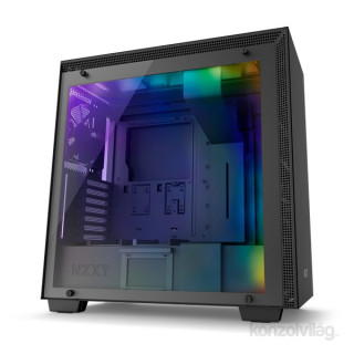 NZXT H700I Smart Fekete (Táp nélküli) ablakos ATX ház PC